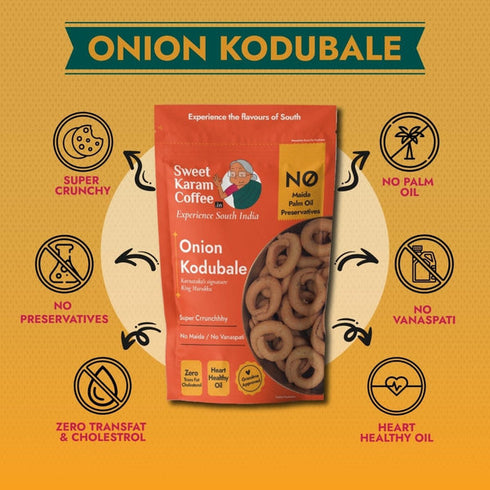 Sweet Karam Coffee Onion Kodubale Ring Murukku